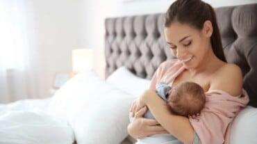 Woman breastfeeding 