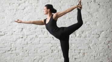 Dancer yoga pose